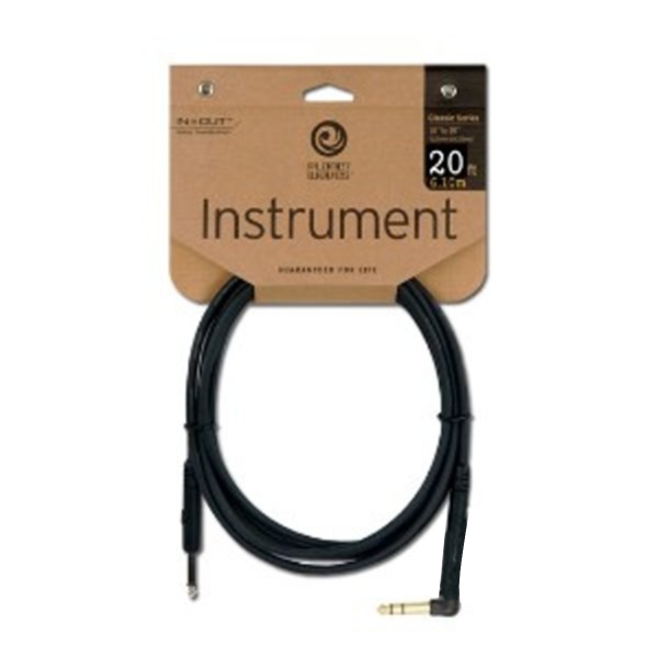 Planet Waves PW-CGTRA-20 高級20呎導線(一直頭一L頭) 