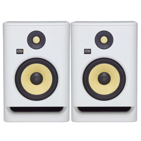 KRK Rokit RP7G4 主動式監聽喇叭 7吋錄音室專用 白色/一對二顆 台灣公司貨 krk,KRK RP7G4,RP7G4,監聽喇叭,小新樂器館,樂器館,小新吉他館,錄音室,krk 監聽喇叭,5吋喇叭