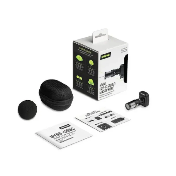 Shure MV88 USB-C 電容式 立體聲 收音 指向性 麥克風 iPhone / 安卓 Type-C 隨插即用 台灣公司貨 Shure MV88 USB-C 電容式 立體聲 收音 指向性 麥克風 iPhone / 安卓 Type-C 隨插即用 台灣公司貨