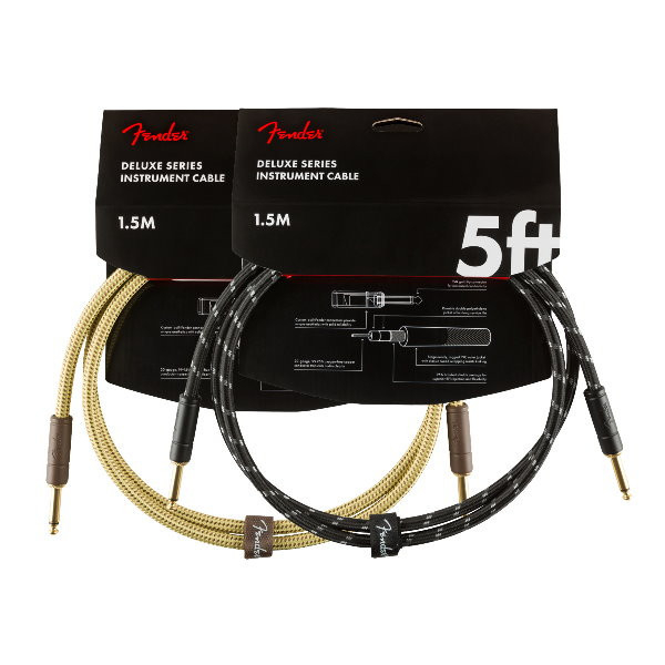 Fender 導線 1.5公尺 DELUXE SERIES INSTRUMENT CABLE【電吉他、木吉他、貝斯、烏克麗麗皆適用】 Fender,導線,1.5公尺,DELUXE SERIES INSTRUMENT CABLE