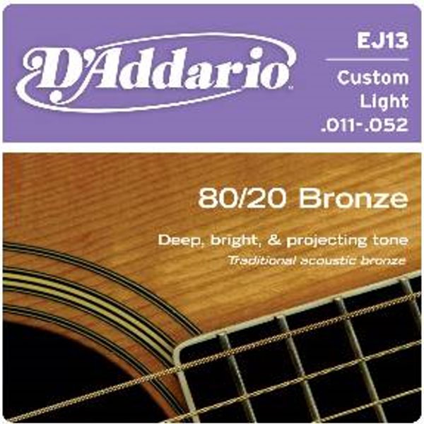 Daddario Ej13青銅民謠吉他弦(11-52)【Daddario/木吉他弦/ej-13】 