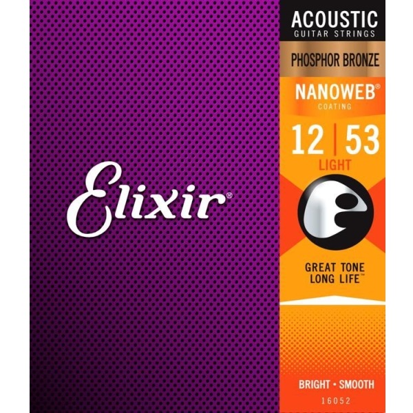 Elixir吉他弦 Nanoweb 16052 磷青銅 木吉他弦 / 民謠弦 elixir弦 12-53 台灣公司貨 elixir,elixir吉他弦,ELIXIR木吉他弦
