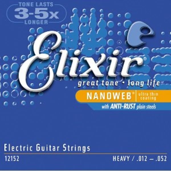 Elixir頂級電吉他弦-Nanoweb（12152）(12-52)【Elixir進口弦專賣店/電吉他弦】 