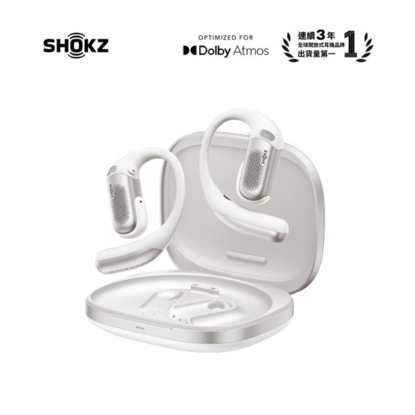 SHOKZ OpenFit Pro T010 超級雙單元 最強旗艦 開放式濾噪耳機   / 主動濾噪 / 杜比音效 頭部追蹤 獲2026CES創新獎 台灣公司貨 SHOKZ OpenFit Pro T010 超級雙單元 最強旗艦 開放式濾噪耳機   / 主動濾噪 / 杜比音效 頭部追蹤 獲2026CES創新獎 台灣公司貨