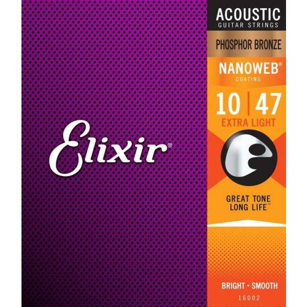 Elixir吉他弦 Nanoweb 16002 磷青銅 木吉他弦 / 民謠弦 elixir弦 10-47 台灣公司貨 elixir,elixir吉他弦,ELIXIR木吉他弦