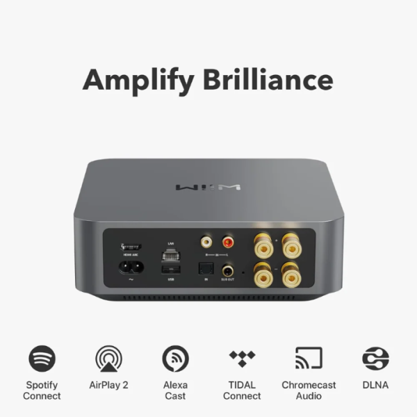 美國 WiiM AMP 無線串流音樂綜合擴大機 / D類擴大器 / AirPlay2 / 發燒後級晶片 台灣公司貨 美國 WiiM AMP 無線串流音樂綜合擴大機 / D類擴大器 / AirPlay2 / 發燒後級晶片 台灣公司貨