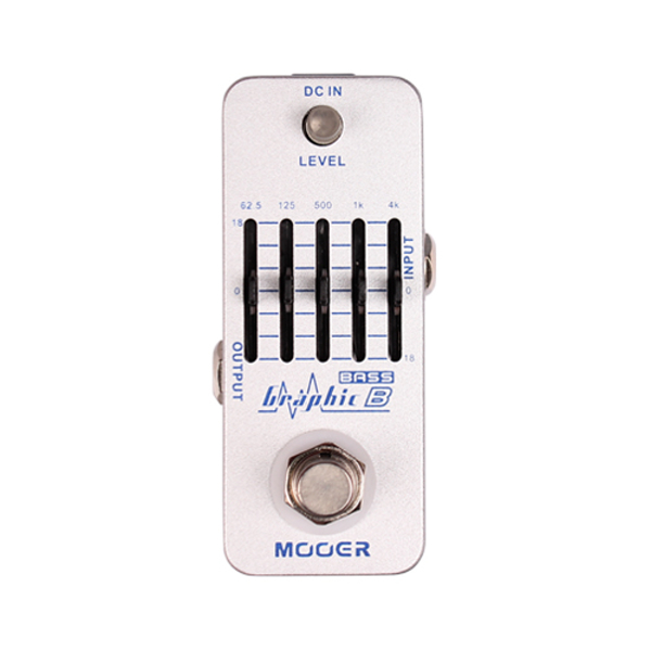  Mooer Graphic B 貝斯專用5段等化器EQ【Bass Equalizer Pedal】【GB】 