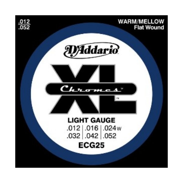 D'Addario ECG25 頂級鉻合金電吉他弦 (12-52)【DAddario吉他弦專賣店/進口弦/ECG-25】 