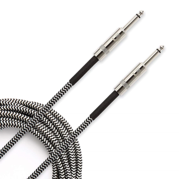 Daddario PW-BG-10BG 10呎 雙直頭 樂器用 編織材質 導線 3公尺【吉他/貝斯/電子琴/6.3mm 電子樂器/皆適用】 