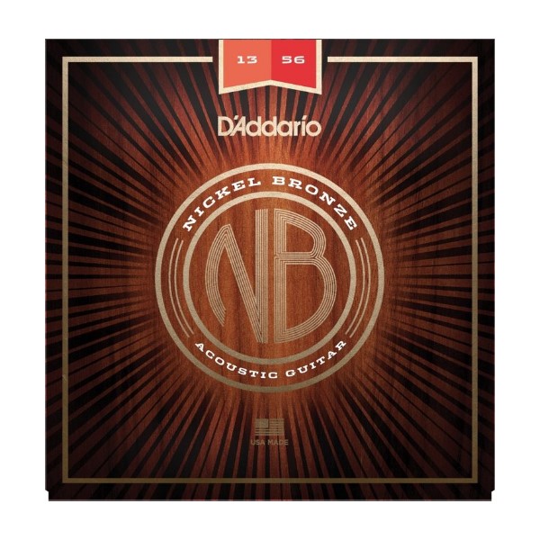 美國 D'Addario NB1356 (13-56) 民謠吉他弦 【NB-1356/木吉他弦專賣店/DAddario】 