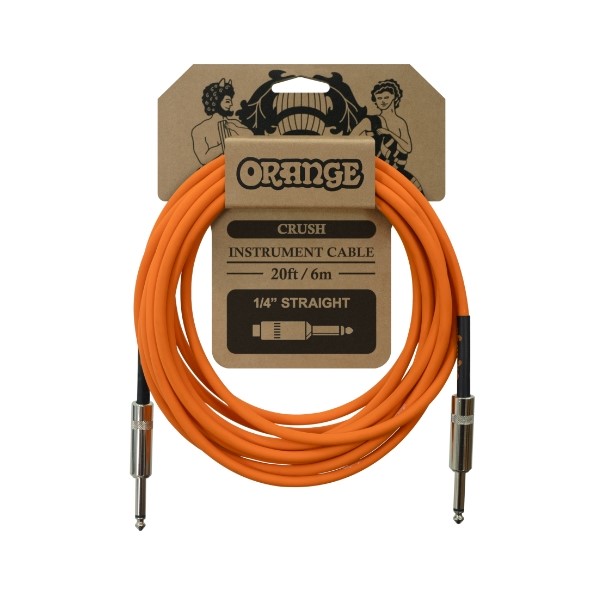 Orange CA036 CRUSH系列 6公尺 樂器專用導線 雙直頭【吉他/貝斯/鍵盤/KEYBOARD/電子鼓適用】 