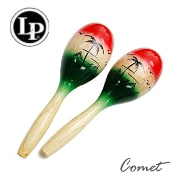 LP品牌 LPCP287 木製握柄沙鈴 (中型/一對兩支)【LP-CP287/LATIN PERCUSSION】 