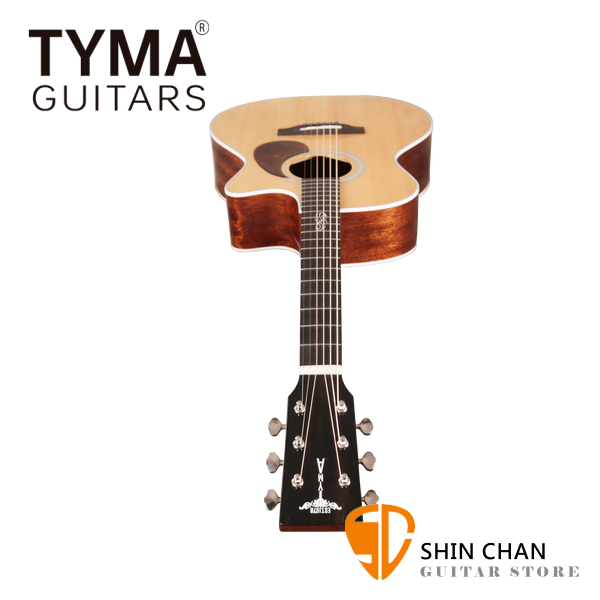 TYMA TG-15 全單板 雲杉木面單 / 桃花心側背單板 GA桶 切角民謠吉他 TG15 附贈原廠吉他硬盒 TG-15