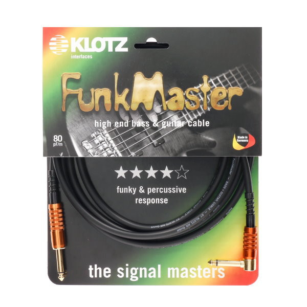 KLOTZ TM-R0600 FunkMaster 6公尺 一直一L頭 高階吉他貝斯導線 KLOTZ,TM-R0600,FunkMaster,6公尺,一直一L頭,高階吉他貝斯導線