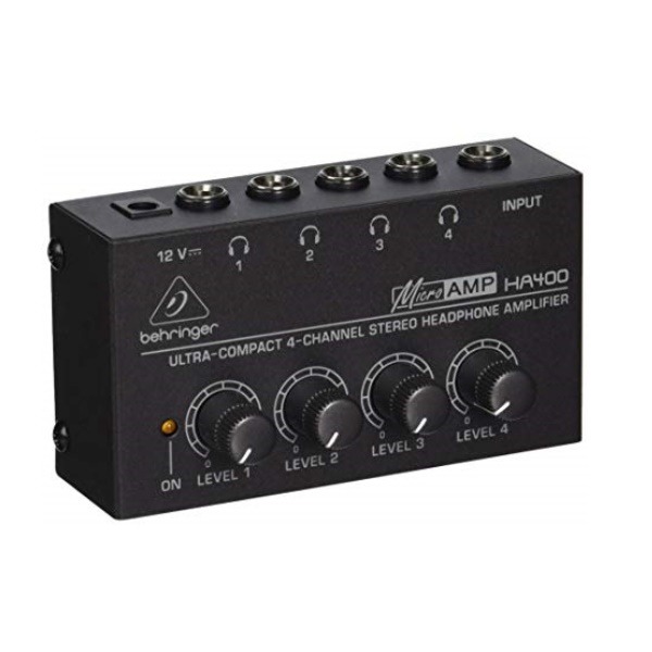 Behringer 耳朵牌 迷你 耳機分配器/擴大器 MICROAMP HA400【立體聲/四輸出/耳擴】 