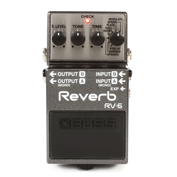 BOSS RV-6 數位殘響效果器 【Digital Reverb/keyboard/BASS可用/RV6/電吉他單踏效果器/五年保固】 