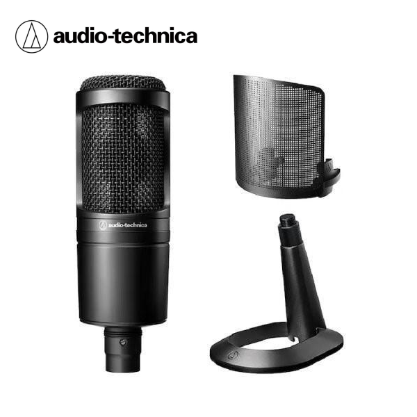 audio-technica 鐵三角 AT2020 直播/錄音/Podcast 超值限定套組 電容麥克風 / 防噴罩 / 麥克風架 台灣公司貨 audio-technica 鐵三角 AT2020 直播/錄音/Podcast 超值限定套組 電容麥克風 / 防噴罩 / 麥克風架 台灣公司貨