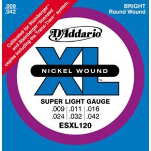 Daddario Esxl120 電吉他弦（09-42）(無琴頭專用弦)【Daddario進口弦專賣店/電吉他弦/esxl-120】 
