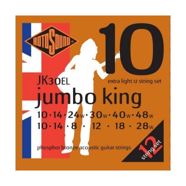 ROTOSOUND JK30EL-12 磷青銅 12弦民謠吉他弦 (10-48)【英國製/木吉他弦/JK-30EL-12】 
