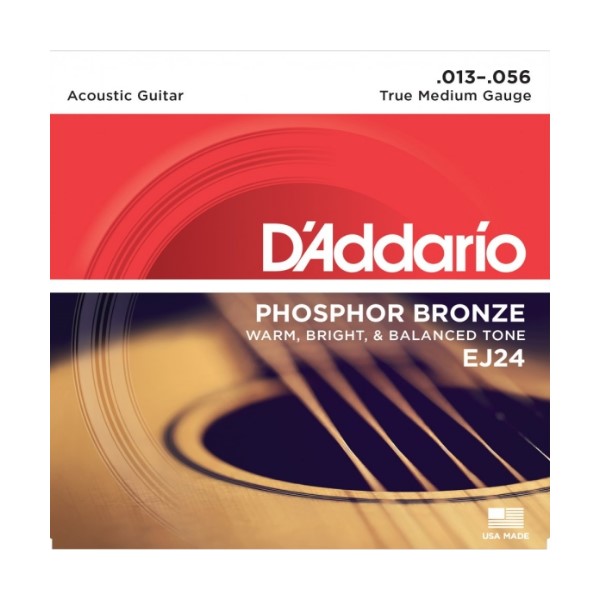 D'Addario EJ24 (13-56) 磷青銅 民謠吉他弦【DAddario/吉他弦專賣店/進口弦/EJ-24】 