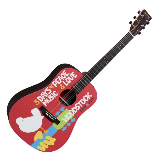 Martin DX WOODSTOCK 50th 可插電民謠吉他/電木吉他 50週年限量彩繪款 原廠公司貨 