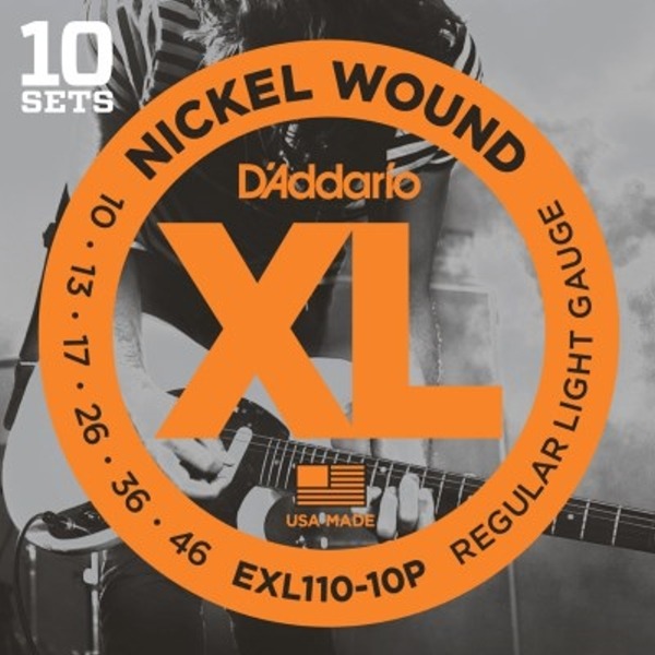 Daddario Exl110-10P 一組十套 電吉他弦【Daddario/進口弦/Exl-110】 