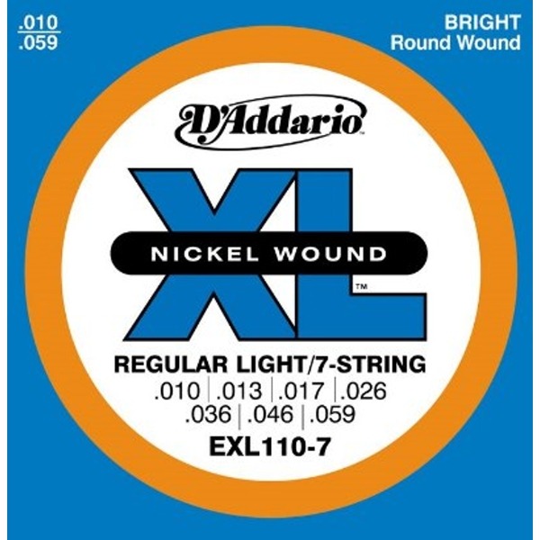 Daddario Exl110-7 電吉他弦（10-59）(特殊7弦)【Daddario】 