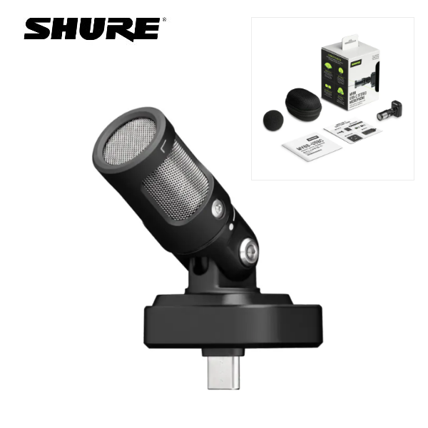 Shure MV88 USB-C 電容式 立體聲 收音 指向性 麥克風 iPhone / 安卓 Type-C 隨插即用 台灣公司貨 Shure MV88 USB-C 電容式 立體聲 收音 指向性 麥克風 iPhone / 安卓 Type-C 隨插即用 台灣公司貨
