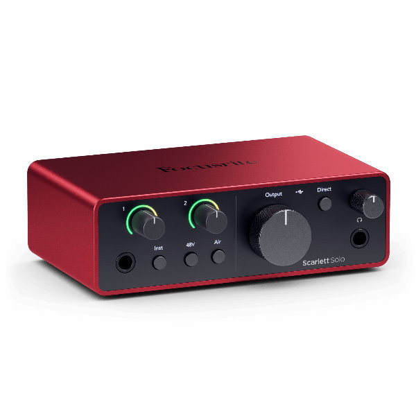 Focusrite Scarlett Solo 4th Gen 錄音介面 USB 介面（總代理/公司貨）保固三年 錄音介面 USB 介面（總代理/公司貨）保固三年