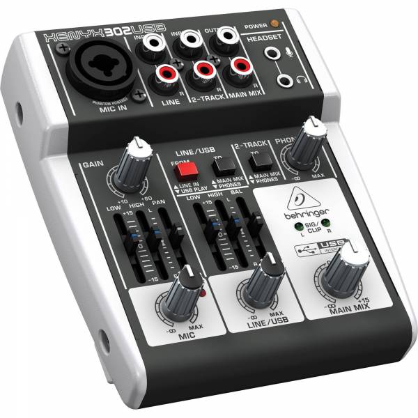 德國 Behringer XENYX 302USB 5軌 數位效果 混音器 / 五軌 耳朵牌 混音座 混音機 302usb,混音器,混音座