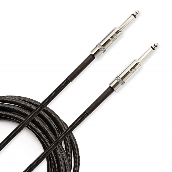Daddario PW-BG-15BK 15呎 雙直頭 樂器用 編織材質 導線 4.5公尺【吉他/貝斯/電子琴/6.3mm 電子樂器/皆適用】 