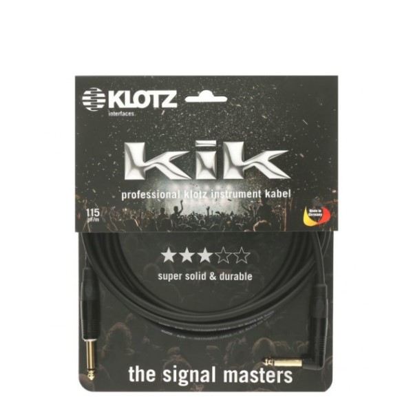 德國製 Klotz KIKKG9.0PRSW 一直一L頭 9公尺 樂器專用導線 正成公司貨 【吉他/貝斯/鍵盤/KEYBOARD/電子鼓適用】 