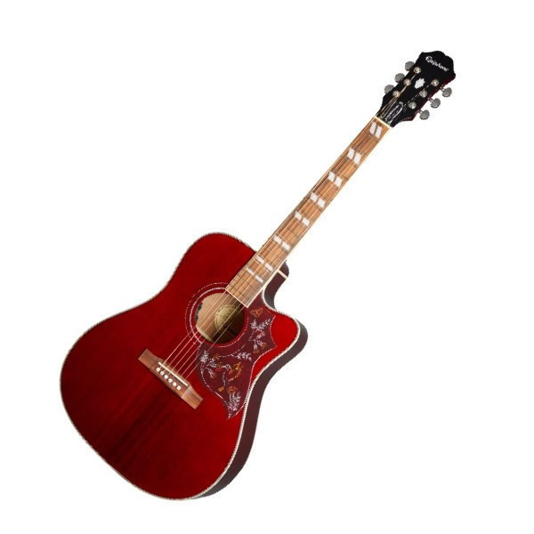 Epiphone Hummingbird EC Studio蜂鳥切角41吋可插電民謠吉他 酒紅限量版 電木吉他 EEHBCWRNH Epiphone Hummingbird EC Studio蜂鳥切角41吋可插電民謠吉他 酒紅限量版 電木吉他 
Epiphone Hummingbird EC Studio — Wine Red 限量版