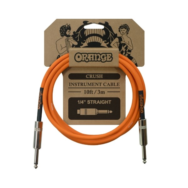 Orange CA034 CRUSH系列 3公尺 樂器專用導線 雙直頭【吉他/貝斯/鍵盤/KEYBOARD/電子鼓適用】 