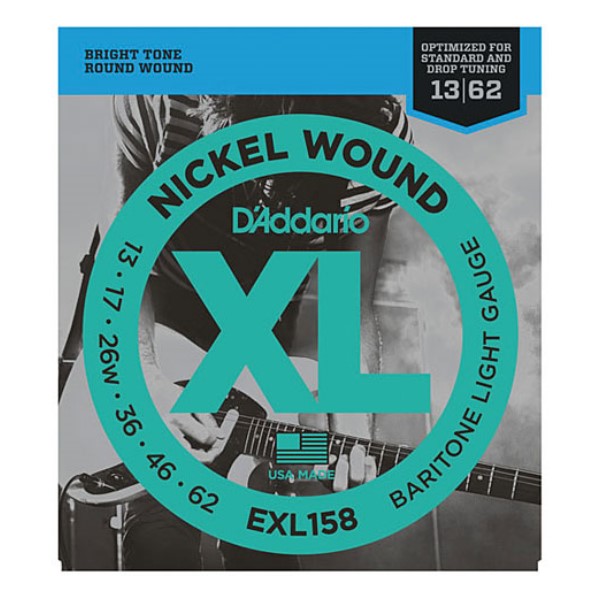 美國 DAddario EXL158 (13-62) Baritone 電吉他弦【EXL-158/吉他弦專賣店/DAddario】 
