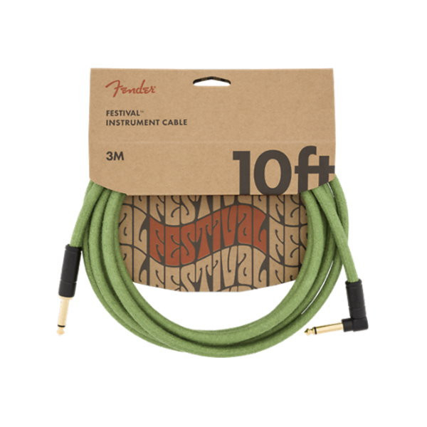 Fender 導線 3公尺 FESTIVAL CABLE 【電吉他、木吉他、貝斯、烏克麗麗皆適用 型號099-0910-062】 Fender,導線,3公尺,FESTIVAL CABLE,099-0910-062