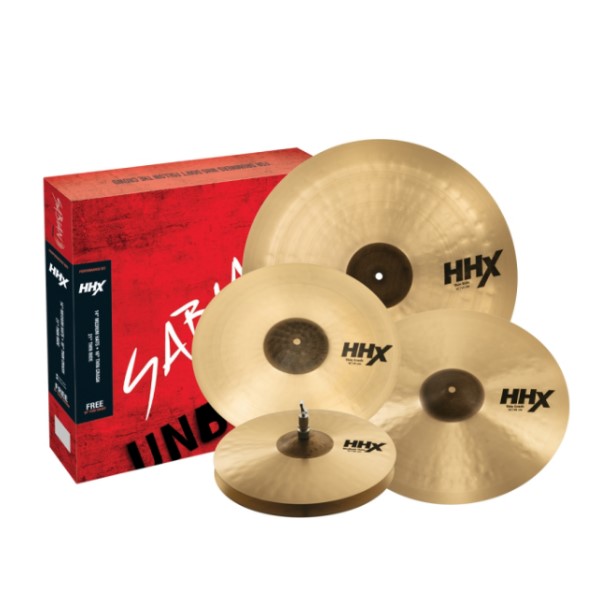 Sabian 5片套裝銅鈸 HHX Performance SET 套鈸 內贈18吋 Thin Crash【型號:15005XTMN】 