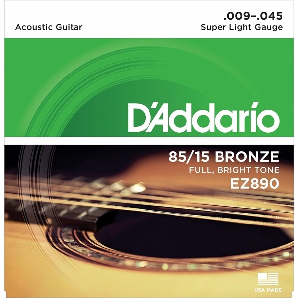 Daddario Ez890 黃銅民謠吉他弦 (.009-.045) 適合怕手痛的初學者使用【Ez-890/Daddario/木吉他弦】 D'Addario EZ890 黃銅民謠吉他弦 (.009-.045) 適合 怕手痛的初學者使用 EZ-890 DAddario 木吉他弦