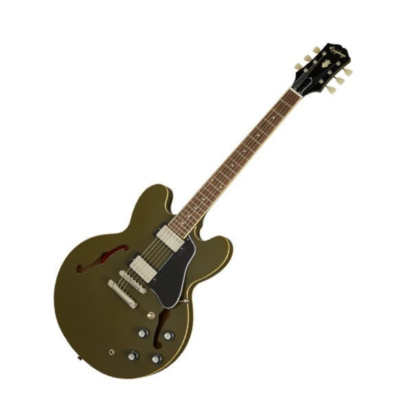 Epiphone ES-335 olive drab green 半空心爵士電吉他 橄欖綠 Epiphone 對歷史經典 Gibson™ ES-335 的親民詮釋,採用多層楓木琴頂、琴背與琴側,搭配實心楓木音梁,提供溫暖音色、良好延音與豐富音質。
【獨家另贈吉他琴袋、背帶、Pick】