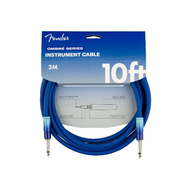 Fender 導線 3公尺 OMBRE SERIES INSTRUMENT CABLE【電吉他、木吉他、貝斯、烏克麗麗皆適用 型號099-0810-210】 Fender,導線,3公尺,OMBRE SERIES INSTRUMENT CABLE,099-0810-210】