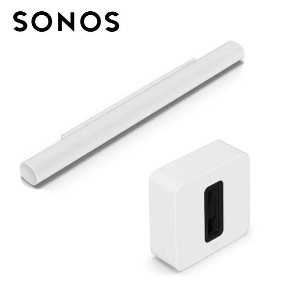 SONOS 旗艦級 2.1 無線家庭劇院套裝組 Arc Ultra聲霸 + Sub G4重低音 白色 台灣公司貨 SONOS 旗艦級 2.1 無線家庭劇院套裝組 Arc Ultra聲霸 + Sub G4重低音 白色 台灣公司貨