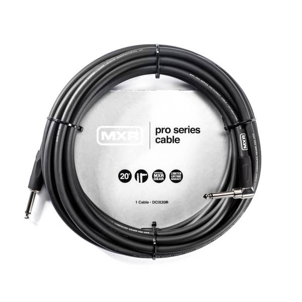 Dunlop MXR DCIX20R 20呎 一直頭一L頭 樂器用 導線 6公尺【吉他/貝斯/電子琴/6.3mm 電子樂器/皆適用】 