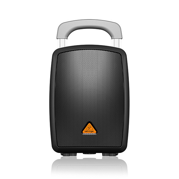Behringer Mpa40bt-pro 街頭藝人專用 攜帶型個人pa喇叭(40瓦)【支援藍芽音樂撥放/可充電電力可維持最高12小時/支援無限麥克風/附輪子和伸縮手提把】 