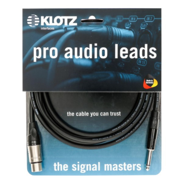 德國製 Klotz M1FP1K0500 5公尺 麥克風線 XLR(母) to TS(公) 原廠公司貨 麥克風線 XLR(母) to TS(公) 原廠公司貨