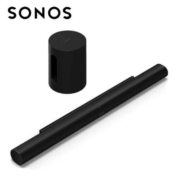 SONOS 2.1 無線家庭劇院套裝組 Arc Ultra聲霸 + Sub Mini 重低音 黑色 台灣公司貨 SONOS 2.1 無線家庭劇院套裝組 Arc Ultra聲霸 + Sub Mini 重低音 黑色 台灣公司貨