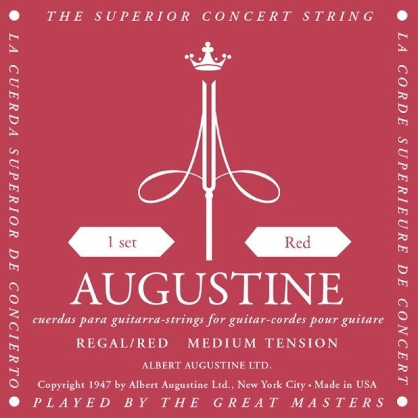 Augustine（紫紅）古典弦 中張力 尼龍弦【古典弦專賣店/古典吉他弦】 