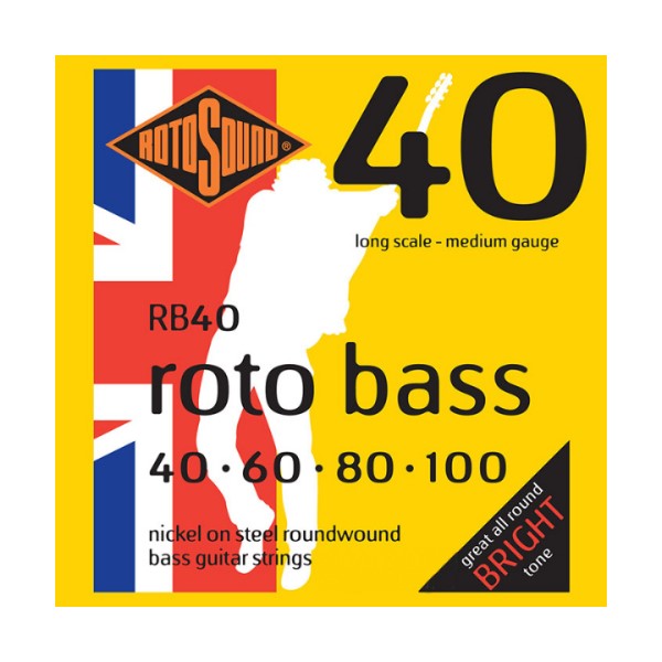 ROTOSOUND RB40 電貝斯弦 (40-100)【英國製/BASS弦/RB-40】 
