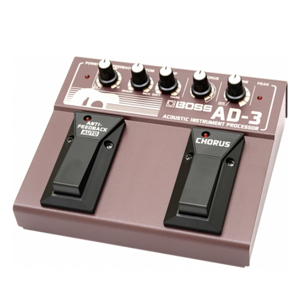 BOSS AD-3 空心吉他效果器【Acoustic Instrument Processor/殘響/和聲/木吉他模擬/AD3/雙踏板/兩年保固】 
