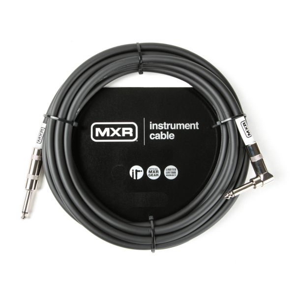 Dunlop MXR DCIS20R 20呎 一直頭一L頭 樂器用 導線 6公尺【吉他/貝斯/電子琴/6.3mm 電子樂器/皆適用】 