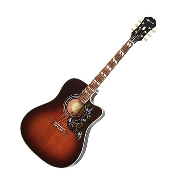 Epiphone Hummingbird EC Studio 蜂鳥系列限量版 單板可插電民謠吉他 電木吉他 煙燻漸層 Gibson 搭載 實心西加雲杉木面板 與 精選桃花心木背側板,音色清晰、溫暖且富層次。
Dreadnought 缺角琴身 提供飽滿共鳴與優異音量投射,無論掃弦或指彈都能展現豐富動態。